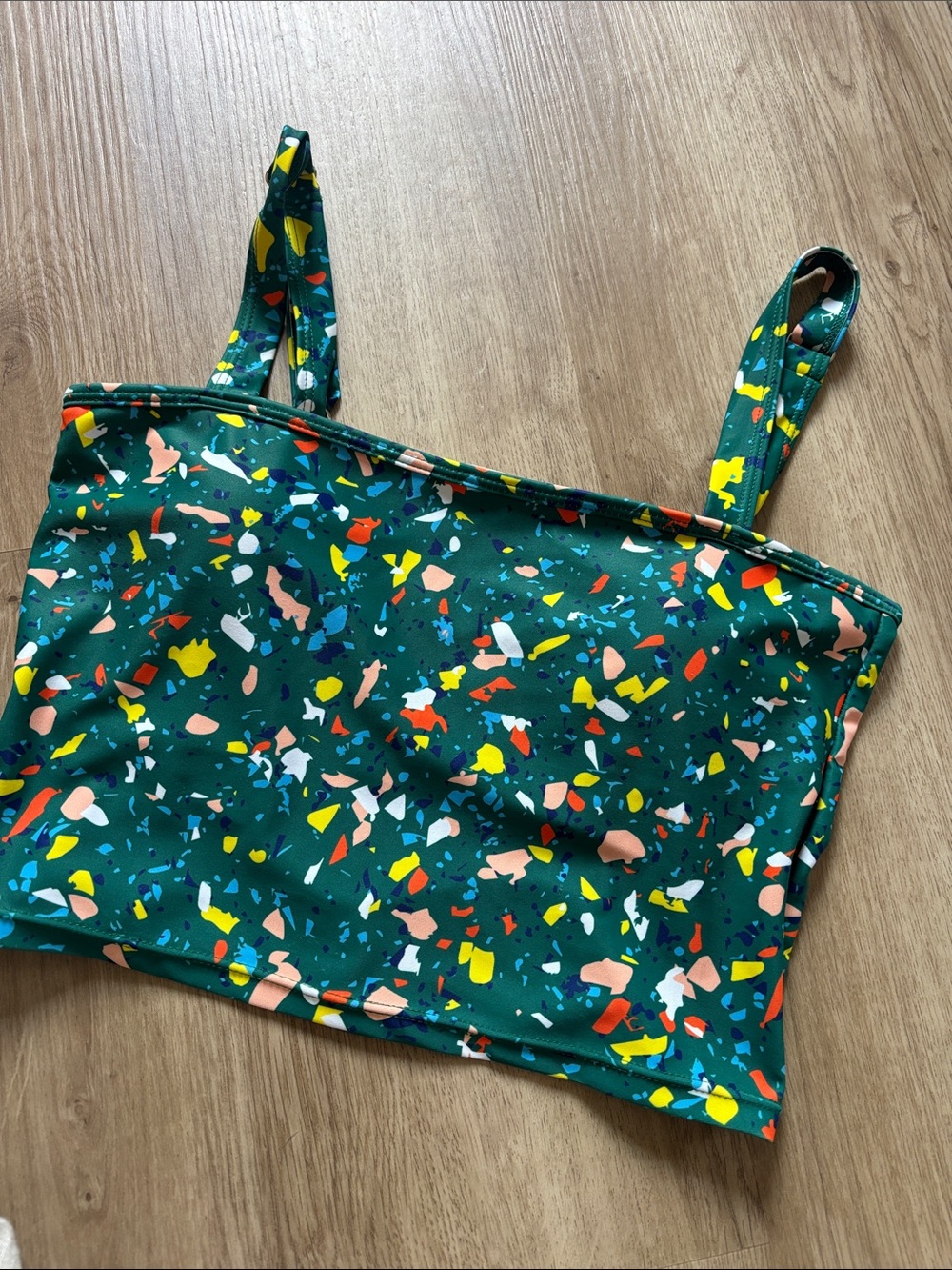 Kortni Jeane terrazzo print top